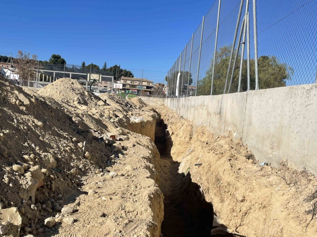 Centro de Estancia diurna de Moraleda de Zafayona, Obras en espacios peatonales en el