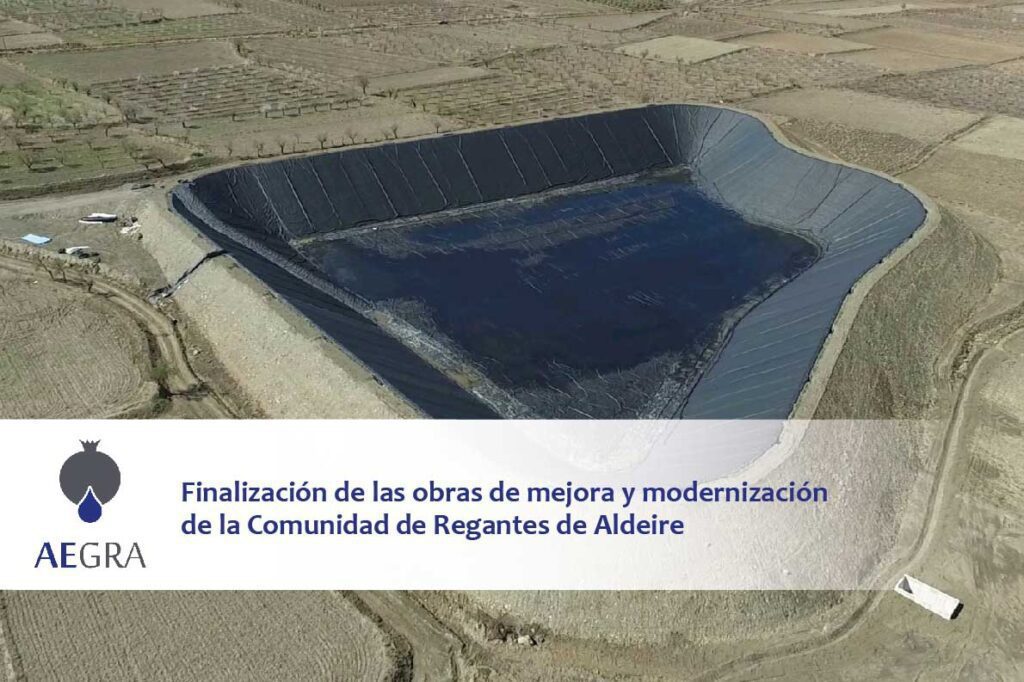 Finalización de las obras de mejora y modernización de la Comunidad de Regantes de Aldeire