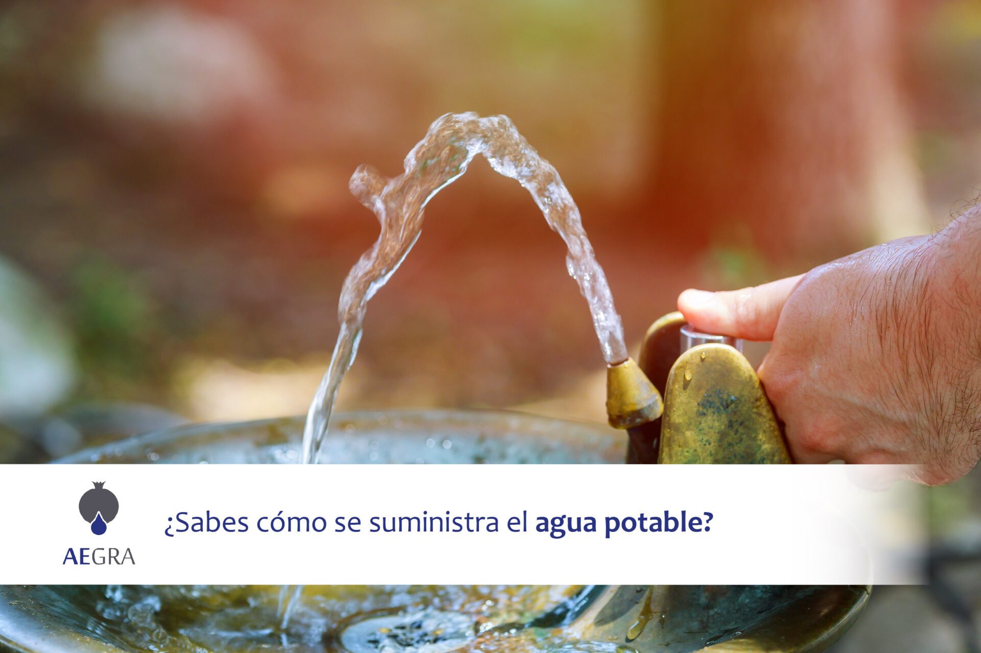 ¿Sabes cómo se suministra el agua potable?
